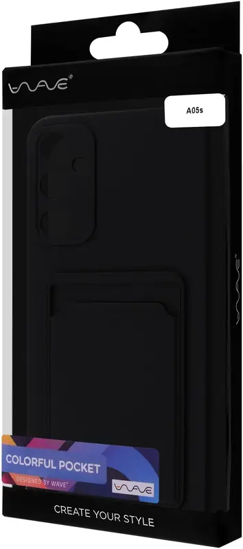 Чохол для Samsung A05S WAVE Colorful Pocket (black) - фото - №4