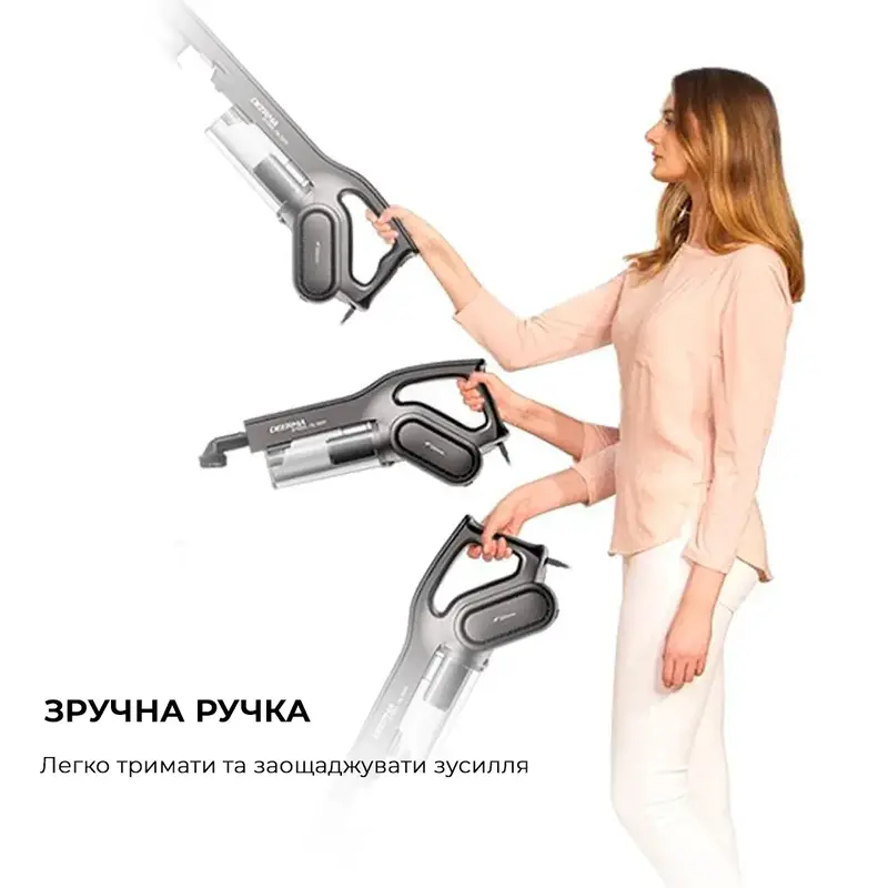 Ручний пилосос DEERMA Suction Vacuum Cleaner DX700S (Gray) - фото - №9