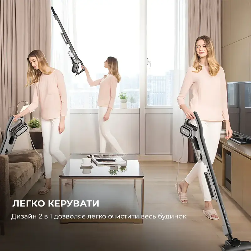 Ручний пилосос DEERMA Suction Vacuum Cleaner DX700S (Gray) - фото - №5