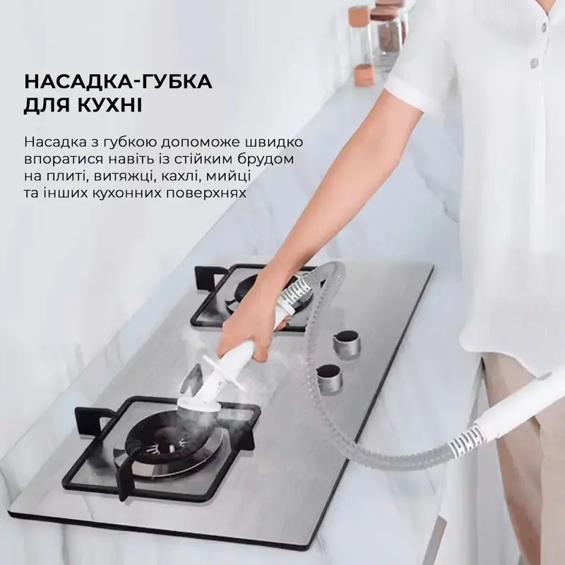 Паровая швабра 5 в 1 Deerma Multi-function Steam Cleaner 1600W (White) DEM-ZQ610 фото