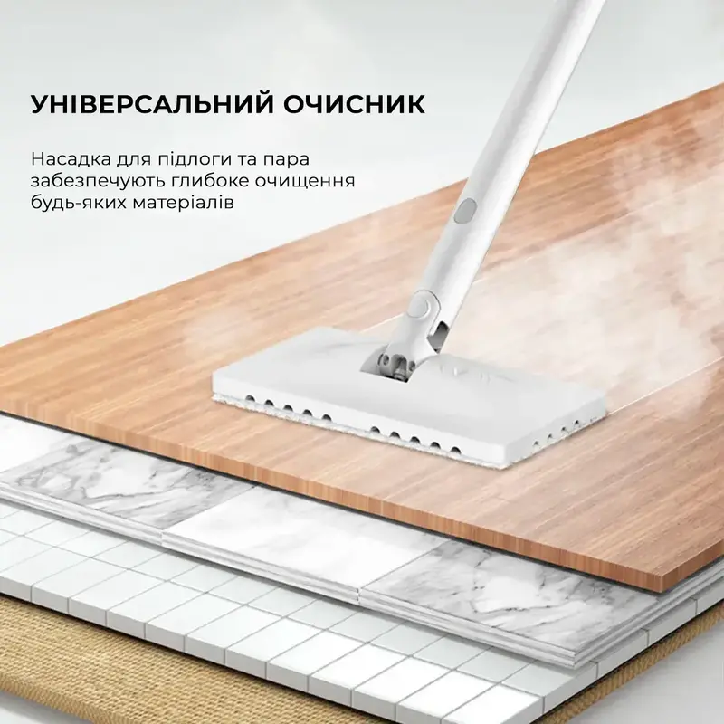 Паровая швабра 5 в 1 Deerma Multi-function Steam Cleaner 1600W (White) DEM-ZQ610 фото