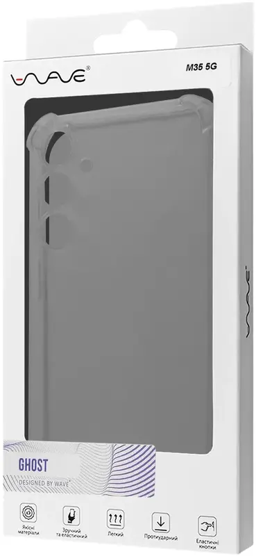 Чохол для Samsung М35 5G WAVE Ghost (clear) - фото - №4