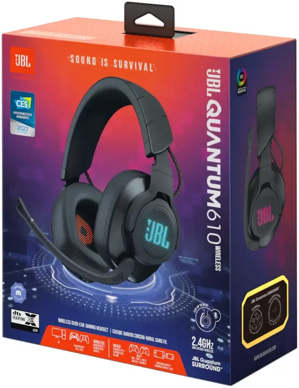 Ігрова гарнітура JBL Quantum 610 (Black) JBLQUANTUM610BLK - фото - №6