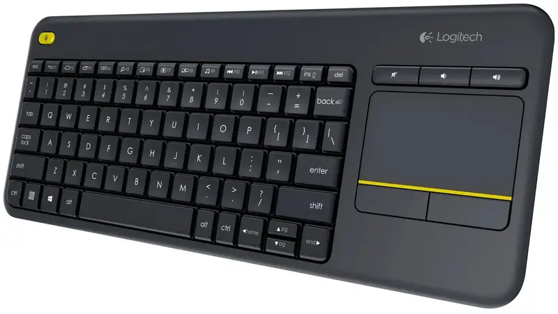 Клавіатура Logitech K400 Touch Plus UA Wireless (Black) 920-007145 фото