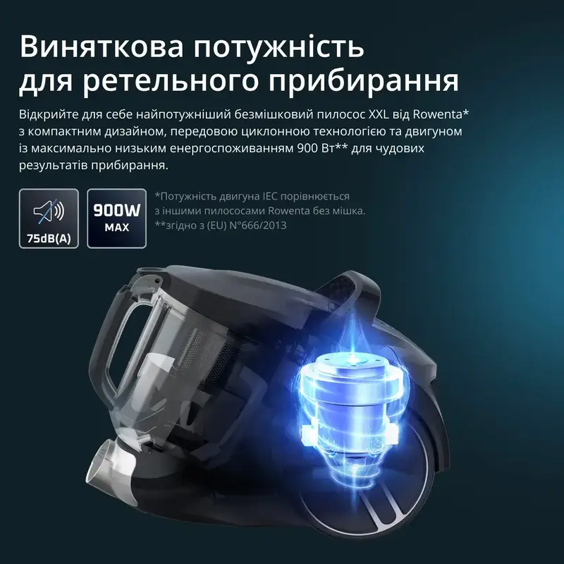 Пилосос для сухого прибирання без мішка Rowenta Compact Power XXL Animal Kit RO4B50EA - фото - №4