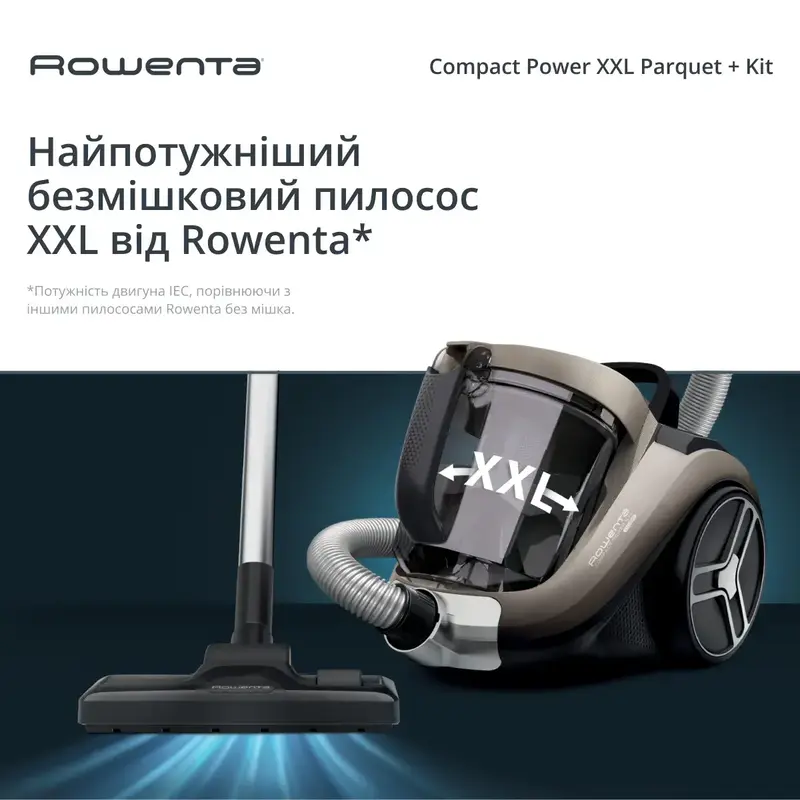 Пилосос для сухого прибирання без мішка Rowenta Compact Power XXL Animal Kit RO4B50EA - фото - №1