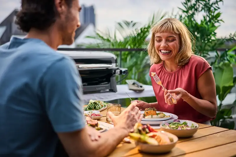 Гриль электрический Weber Lumin Compact 1000, черный (91010979) - фото - №8