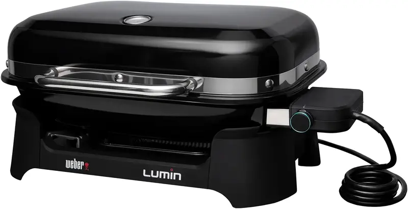 Гриль электрический Weber Lumin Compact 1000, черный (91010979) - фото - №0