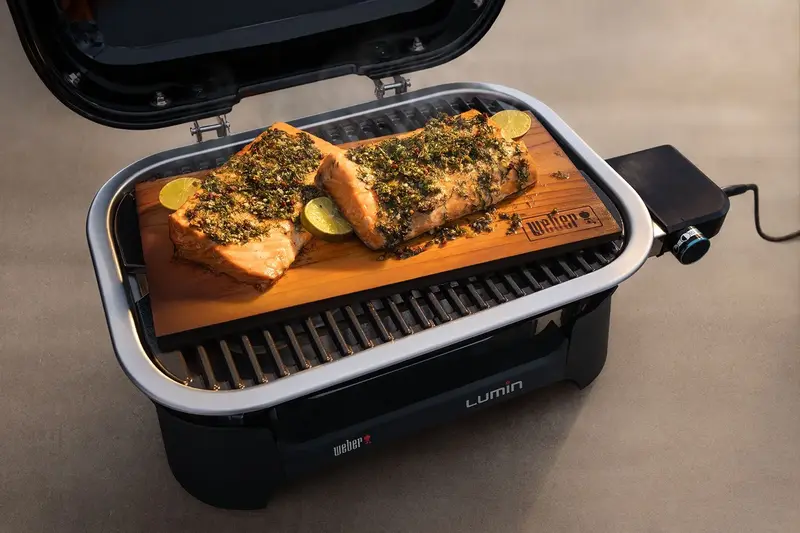 Гриль электрический Weber Lumin Compact 1000, черный (91010979) - фото - №6
