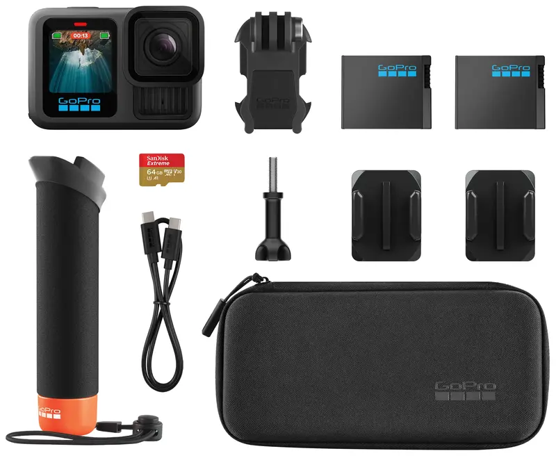 Камера GoPro HERO13 Black + Enduro + Head Strap + Handler Floating (CHDRB-131-RW) фото