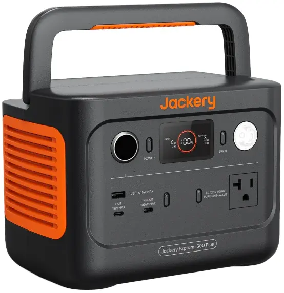 Комплект зарядной станции Jackery Explorer 300 Plus (288 Вт*ч/300 Вт) + солнечная панель 40W фото