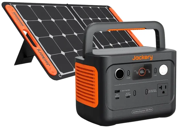 Комплект зарядной станции Jackery Explorer 300 Plus (288 Вт*ч/300 Вт) + солнечная панель 40W фото