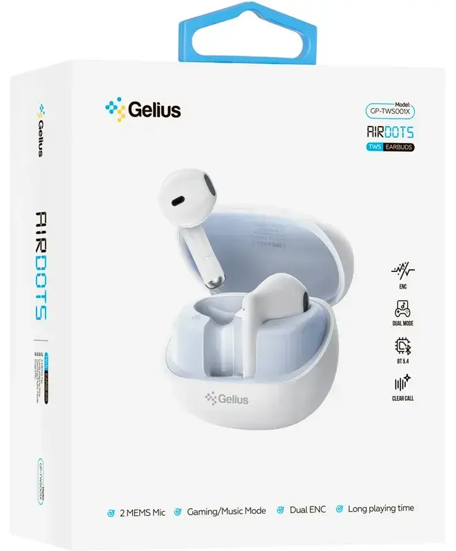 Бездротові навушники Gelius Pro Airdots GP-TWS-001X (White) фото