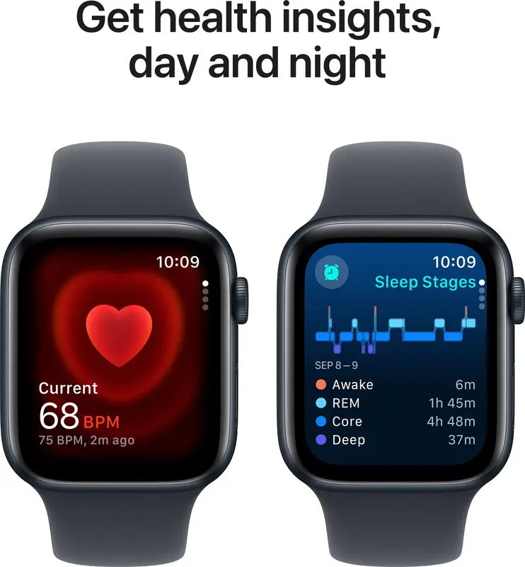 Apple Watch SE 40mm Midnight Aluminium Case with Midnight Sport Band - M/L фото