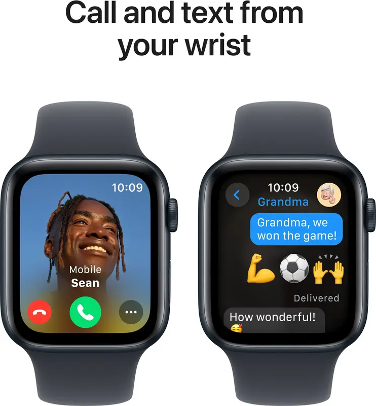 Apple Watch SE 40mm Midnight Aluminium Case with Midnight Sport Band - M/L фото