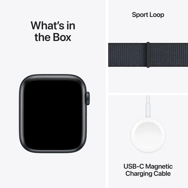Apple Watch SE 40mm Midnight Aluminium Case with Ink Sport Loop фото