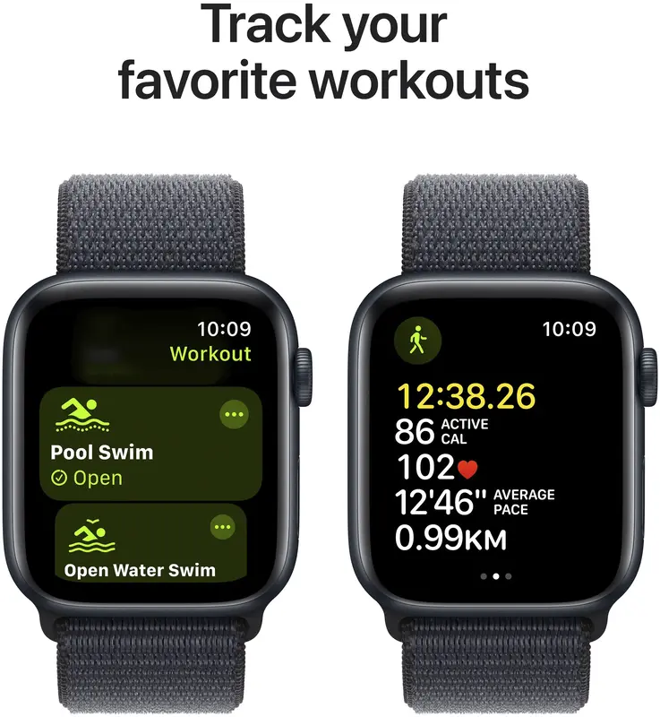 Apple Watch SE 40mm Midnight Aluminium Case with Ink Sport Loop фото