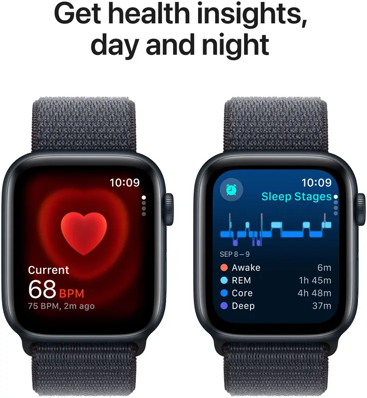 Apple Watch SE 40mm Midnight Aluminium Case with Ink Sport Loop фото