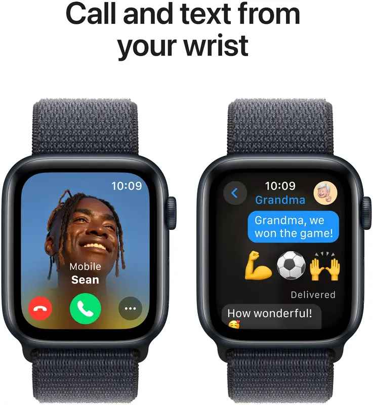 Apple Watch SE 40mm Midnight Aluminium Case with Ink Sport Loop фото