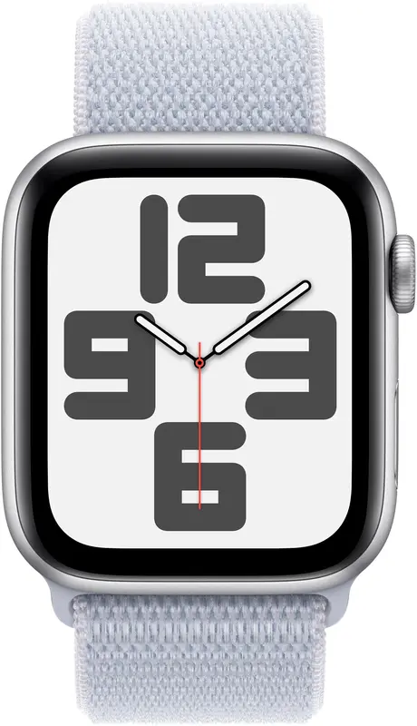 Apple Watch SE 40mm Silver Aluminium Case with Blue Cloud Sport Loop фото