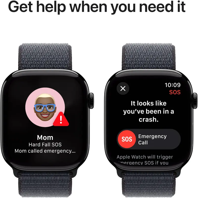 Apple Watch Series 10 GPS 46mm Jet Black Aluminium Case with Ink Sport Loop фото