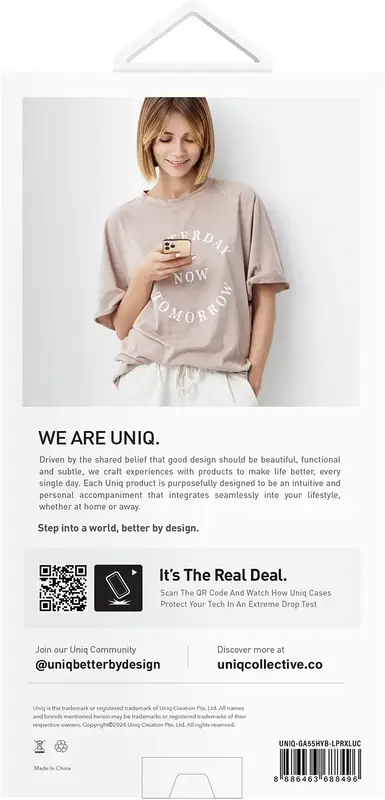 Чохол для Samsung Galaxy A55 UNIQ HYBRID LIFEPRO XTREME TINSEL - LUCEN (UNIQ-GA55HYB-LPRXLUC) - фото - №4