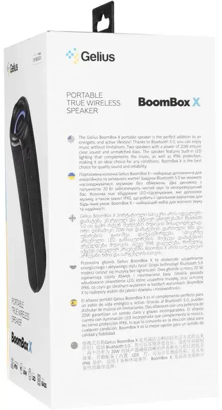 Акустика Gelius Pro BoomBox X GP-BS500x (Black) - фото - №11