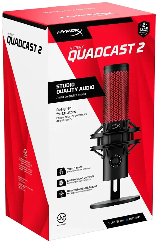 Мікрофон HyperX QuadCast 2 (Black) фото