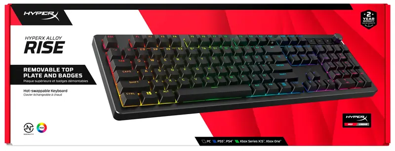 Ігрова клавіатура HyperX Alloy Rise PBT HX Red (7G7A3AA) фото