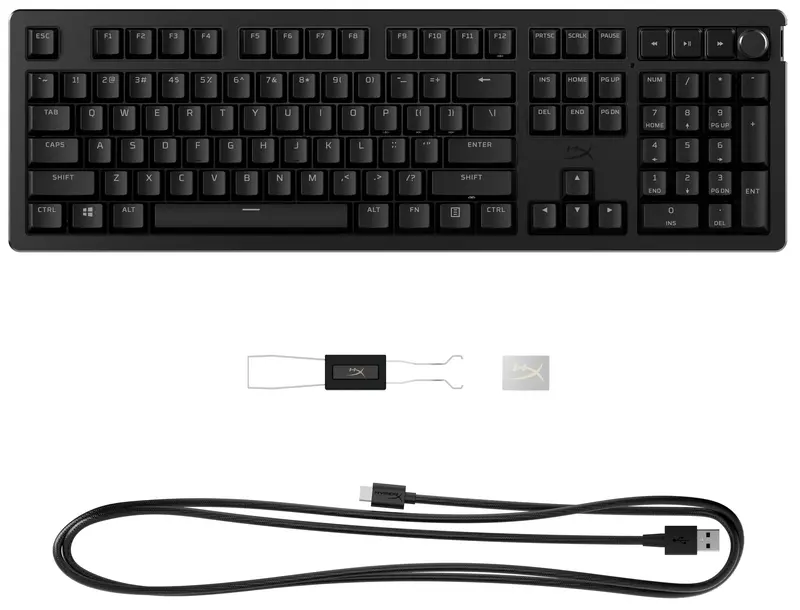 Ігрова клавіатура HyperX Alloy Rise PBT HX Red (7G7A3AA) фото