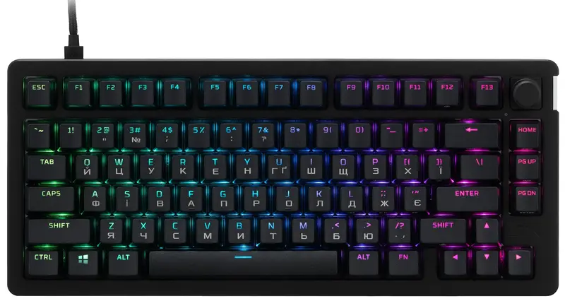 Ігрова клавіатура HyperX Alloy Rise 75 PBT HX Red (7G7A4AA) - фото - №0