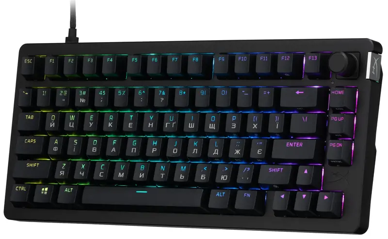 Ігрова клавіатура HyperX Alloy Rise 75 PBT HX Red (7G7A4AA) - фото - №1