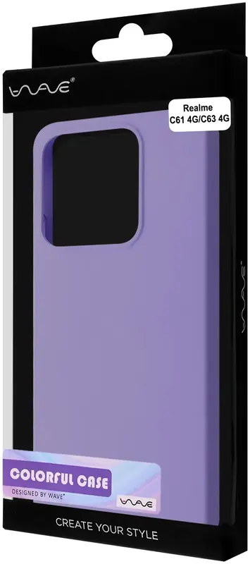 Чехол для Realme C61 4G/C63 4G WAVE Colorful Case TPU (light purple) - фото - №3