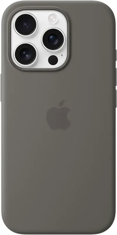 Чехол для iPhone 16 Pro Silicone Case with MagSafe Stone Gray (MYYL3ZM/A) фото