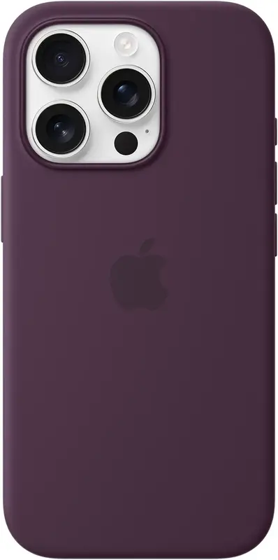 Чехол для iPhone 16 Pro Silicone Case with MagSafe Plum (MYYM3ZM/A) фото