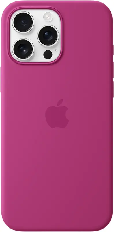 Чехол для iPhone 16 Pro Max Silicone Case with MagSafe Fuchsia (MYYX3ZM/A) фото