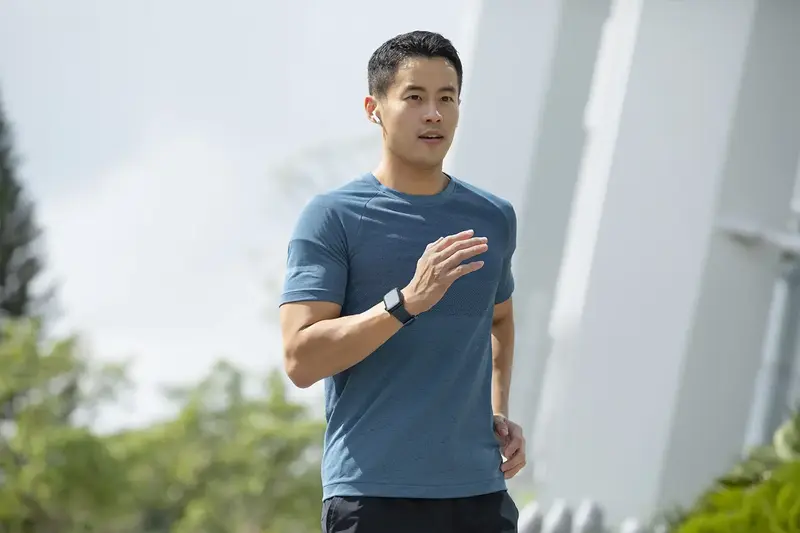 Ремінець для Apple Watch 49/45/44/42 мм Uniq Linus Airosoft Silicone Strap (Nautical blue) - фото - №3