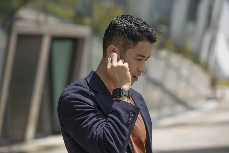 Ремінець для Apple Watch 49/45/44/42 мм Uniq Linus Airosoft Silicone Strap (Nautical blue) - фото - №2