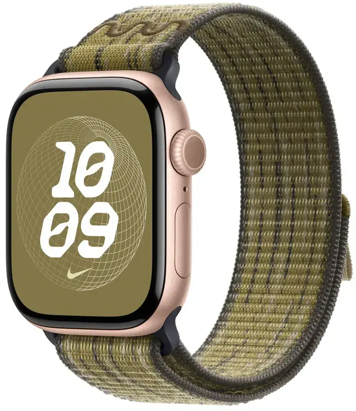 Ремешок для часов Apple Watch 40/41/42mm Green/Grey Nike Sport Loop - фото - №2