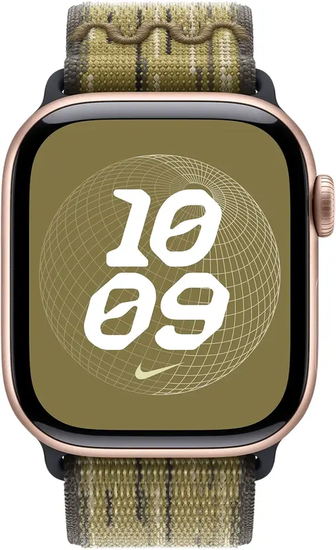 Ремешок для часов Apple Watch 40/41/42mm Green/Grey Nike Sport Loop - фото - №3