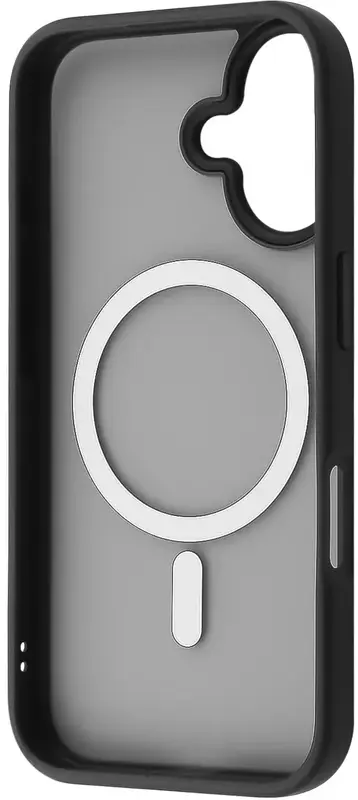 Чохол для iPhone 16 WAVE Matte Insane Case with Magnetic Ring (black) - фото - №1