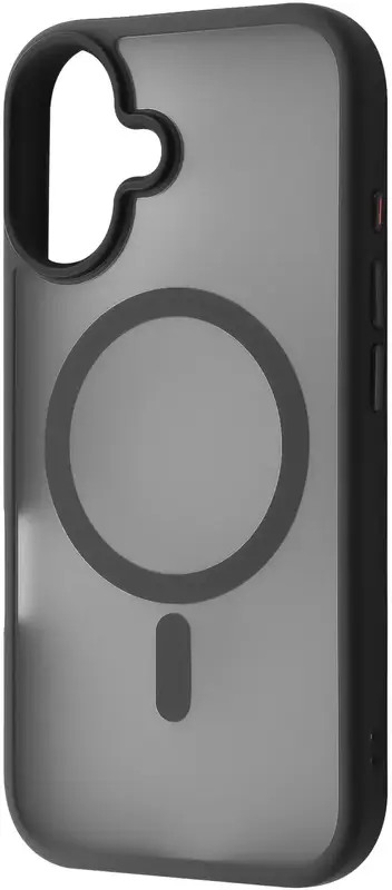 Чохол для iPhone 16 WAVE Matte Insane Case with Magnetic Ring (black) - фото - №0