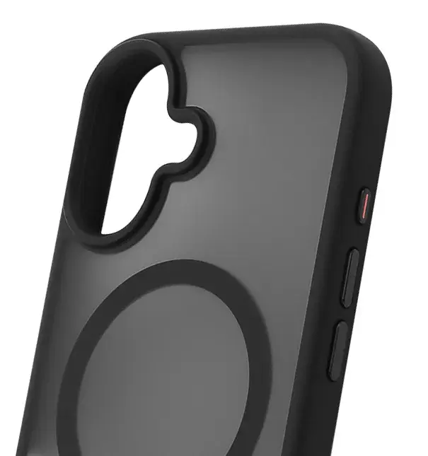 Чохол для iPhone 16 WAVE Matte Insane Case with Magnetic Ring (black) - фото - №3