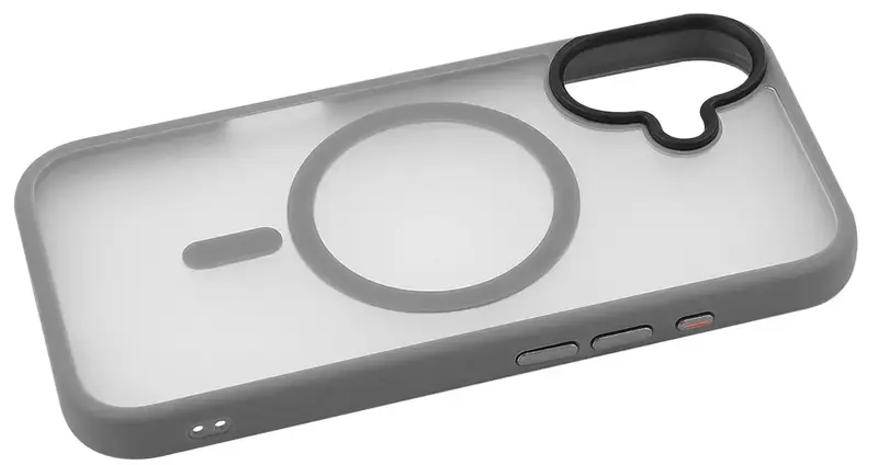 Чохол для iPhone 16 WAVE Matte Insane Case with Magnetic Ring (gray) - фото - №2