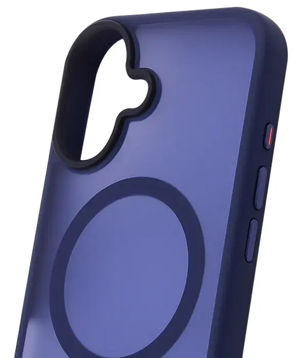 Чохол для iPhone 16 WAVE Matte Insane Case with Magnetic Ring (midnight blue) фото