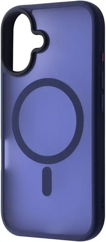 Чохол для iPhone 16 WAVE Matte Insane Case with Magnetic Ring (midnight blue) фото