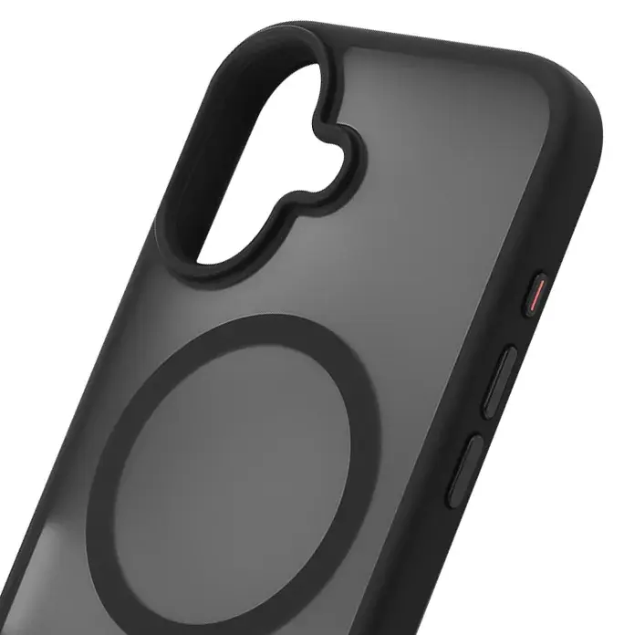 Чохол для iPhone 16 Plus WAVE Matte Insane Case with Magnetic Ring (black) - фото - №3