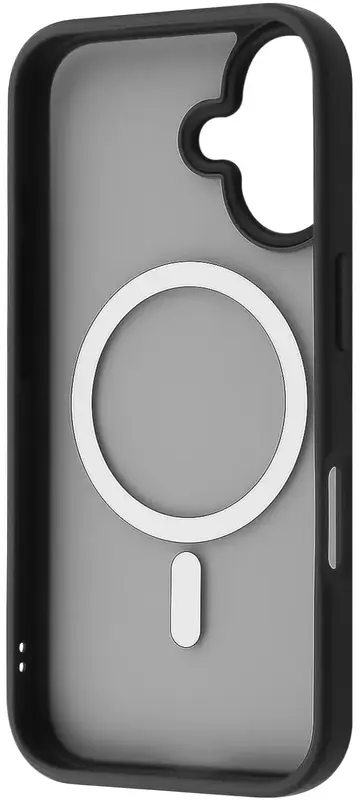 Чохол для iPhone 16 Plus WAVE Matte Insane Case with Magnetic Ring (black) - фото - №1