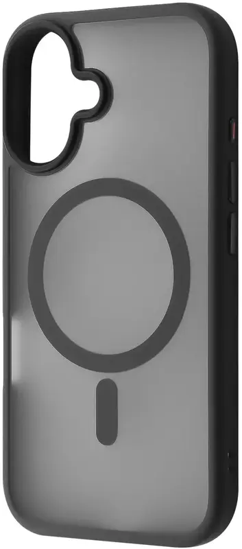 Чохол для iPhone 16 Plus WAVE Matte Insane Case with Magnetic Ring (black) - фото - №0