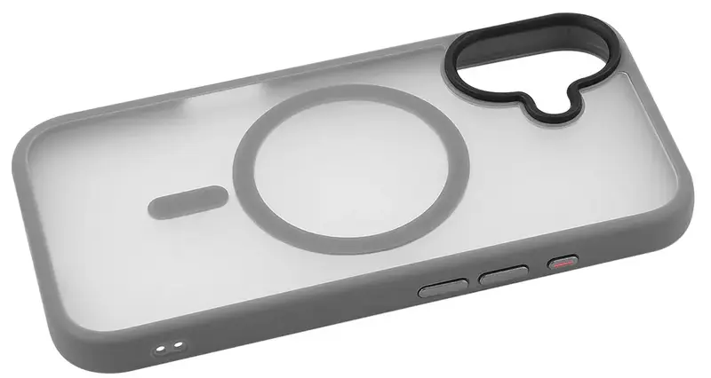 Чохол для iPhone 16 Plus WAVE Matte Insane Case with Magnetic Ring (gray) - фото - №2
